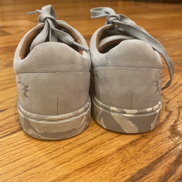 NWOB Frye Suede Grey Ivy Low Lace with Marbled Soles Size 6 - Picture 6 of 8